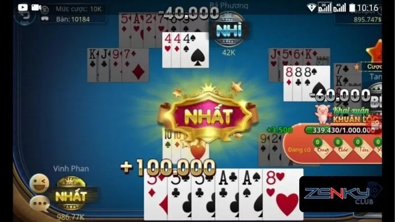 Chiến thuật chơi game bài Zenky hiệu quả